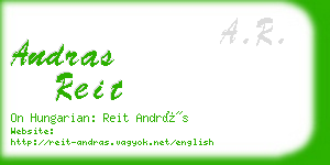 andras reit business card